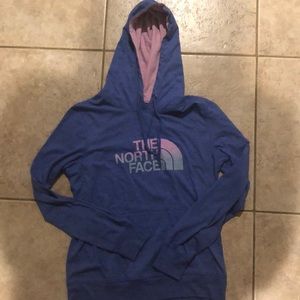 North Face blue active hoody
